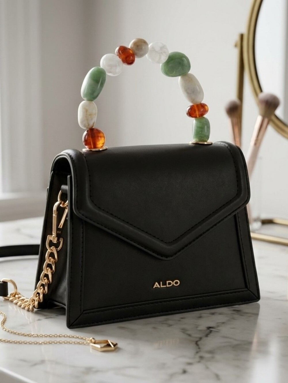 ALDO Trinity Beaded Mini Satchel